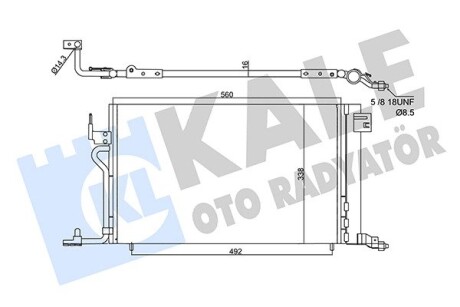 CITROEN радіатор кондиціонера Berlingo,Xsara,Peugeot 306,Partner Kale 358450