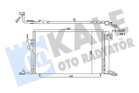 KALE CITROEN радіатор кондиціонера Berlingo,Xsara,Peugeot 306,Partner Kale 358450