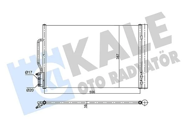 Радиатор кондиционера Opel Insignia B KALE OTO RADYATOR Kale 358710 (фото 1)