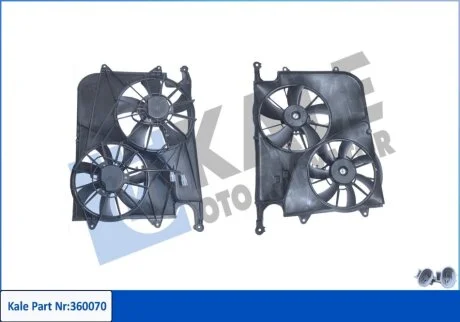 KALE OPEL Вентилятор радіатора (з дифузором) ANTARA A 2.0, 2.2 06-, CHEVROLET, VAUXHALL Kale 360070