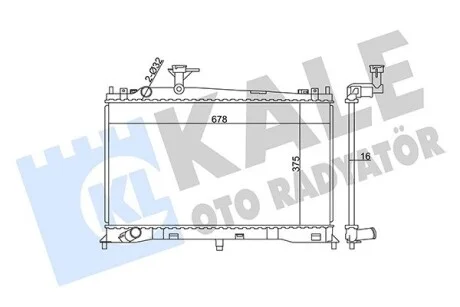 Радиатор охлаждения Mazda 6 KALE OTO RADYATOR Kale 360100