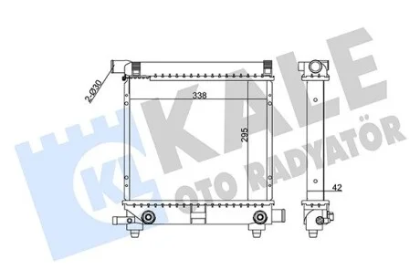 KALE DB радіатор охолодження W124/201 1.8/2.0 83- Kale 361200