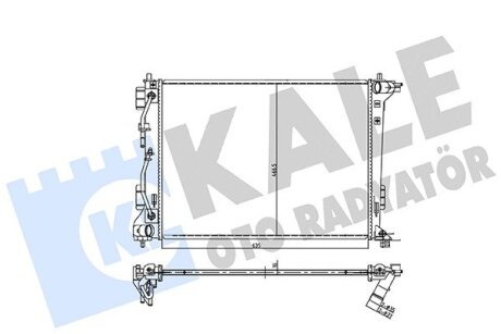 Радіатор охолодження двигуна (паяний) Hyundai Tucson (15-), iX35 (09-)/KIA Sportage (15-) 1.6i, 2.0i OTO RADYATOR Kale 361980