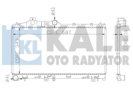 Радиатор охлаждения Subaru Forester Kale 365000