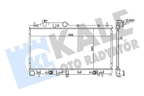 Радиатор охлаждения Subaru Forester Kale 365000