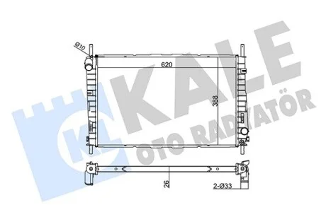 Радиатор охлаждения Ford Mondeo III Kale 368700