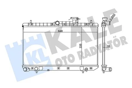 KALE HYUNDAI радіатор охолодження Accent II 1.3/1.5 00- Kale 369000