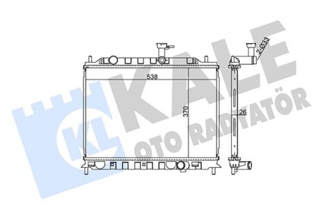 Радіатор охолодження Kia Rio II OTO RADYATOR Kale 374300