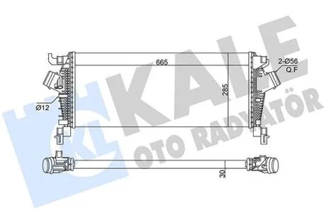KALE OPEL Інтеркулер ASTRA J 12-, INSIGNIA A 13- Kale 375790