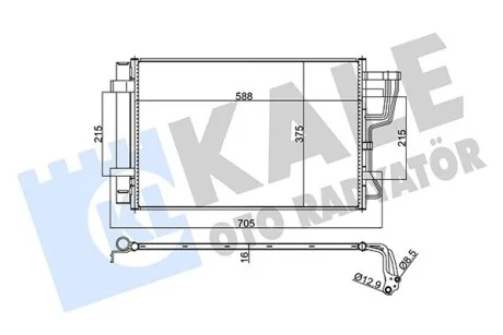 Радіатор кондиціонера Hyundai I30, Kia CeeD, Pro CeeD KALE OTO RADYATOR Kale 379200