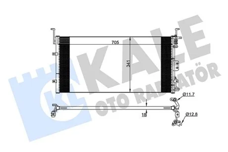 KALE HYUNDAI Радіатор кондиціонера (конденсатор) Sonata IV, Kia Magentis 01- Kale 379500