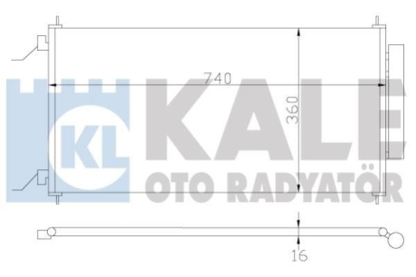 Радіатор кондиціонера Honda Cr-V Iii Condenser OTO RADYATOR Kale 380700