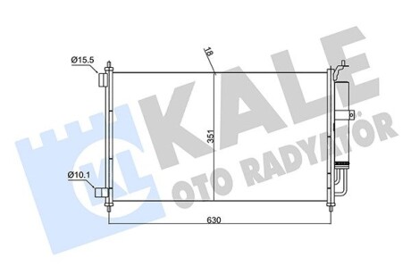 Радіатор кондиціонера Nissan Juke (12-) OTO RADYATOR Kale 382520