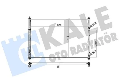 Радиатор кондиционера Suzuki Grand Vitara II Kale 383000