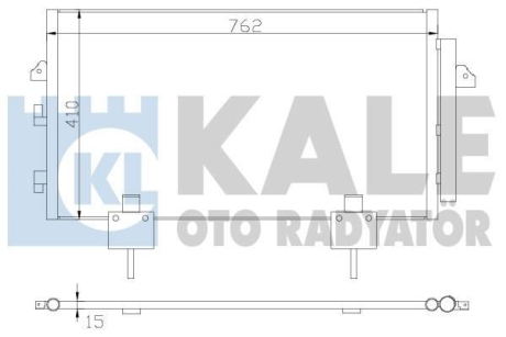 Радіатор кондиціонера Toyota Rav 4 II OTO RADYATOR Kale 383400