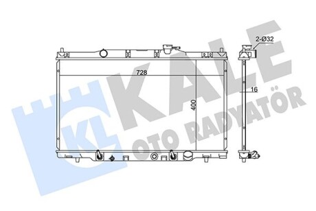 HONDA Радиатор охлаждения CR-V II 2.0 01- Kale 383900