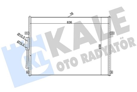 JEEP Радіатор кондиціонера (конденсатор) Grand Cherokee II 2.7CRD/4.7 99-03 Kale 385700