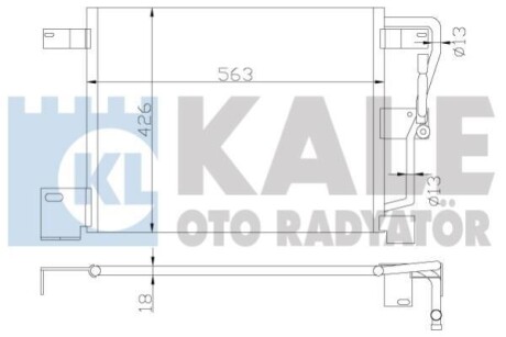 JEEP радіатор кондиціонера Grand Cherokee 4.0/5.9 91- Kale 385900