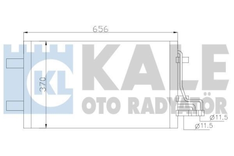 Радіатор кондиціонера Ford C-Max, Focus C-Max, Focus II OTO RADYATOR Kale 386100