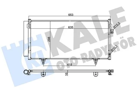 Радіатор кондиціонера Subaru Forester, Impreza, Xv KALE OTO RADYATOR Kale 389500