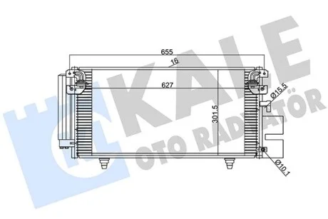 KALE SUBARU Радіатор кондиціонера (конденсатор) Legacy IV, Outback 03- Kale 389900