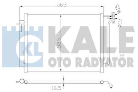 BMW Радіатор кондиціонера (конденсатор) X5 E53 00- Kale 390900