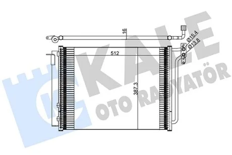 KALE BMW Радіатор кондиціонера (конденсатор) X5 E53 00- Kale 390900