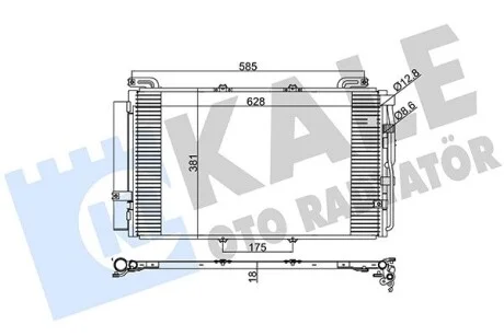 Радіатор кондиціонера Hyundai MatrIX (Fc) KALE OTO RADYATOR Kale 391300