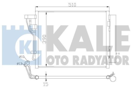 Радіатор кондиціонера Hyundai I30, Kia CeeD, CeeD Sw, Pro CeeD OTO RADYATOR Kale 391600 (фото 1)