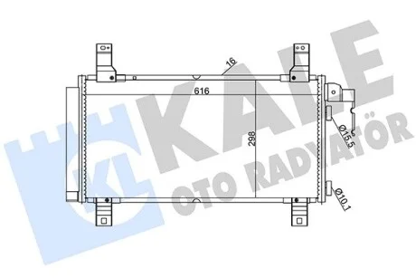 Радиатор кондиционера Mazda 6 Condenser KALE OTO RADYATOR Kale 392100