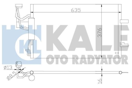 MAZDA Радіатор кондиціонера (конденсатор) Mazda 3/5 03- Kale 392200