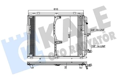 KALE DB Радиатор кондиционера S-Class W140 Kale 392400