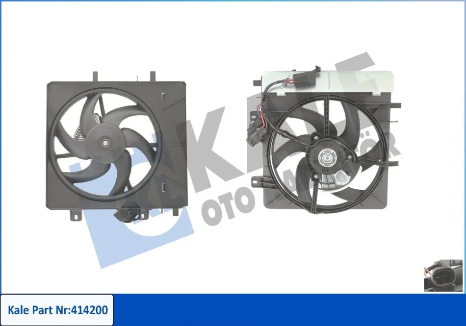 KALE CITROEN вентилятор радіатора C2/3,Peugeot 1007/207 1.1/1.6 03- Kale 414200 (фото 1)