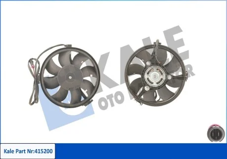 KALE VW Вентилятор радіатора Audi A4/6/8, passat, Sharan, Ford Galaxy 1.6/2.8 95- Kale 415200
