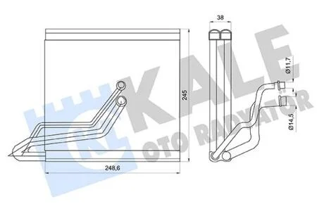 KALE AUDI Випарник сист. кондиціонування SKODA, VW, SEAT Kale 416960