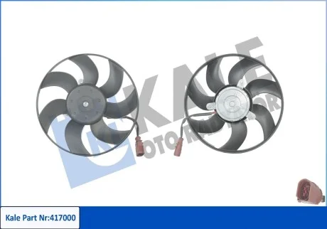 KALE VW вентилятор радіатора Passat 2.0TDI 05- Kale 417000
