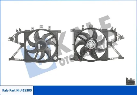 KALE OPEL вентилятор радіатора Combo Tour,Corsa C 1.3CDTI/1.7DI 00- Kale 419300