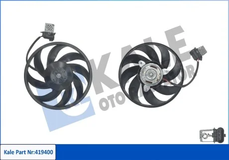 KALE OPEL Вентилятор радиатора Combo Tour,Corsa C 1.3CDTI/1.7DI 00- Kale 419400