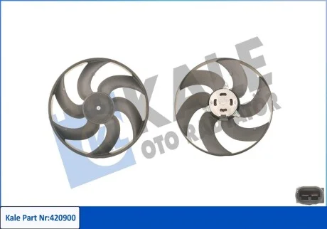 KALE RENAULT вентилятор радіатора R19 I,II,Clio I,Megane I,Rapid 1.2/1.9D Kale 420900