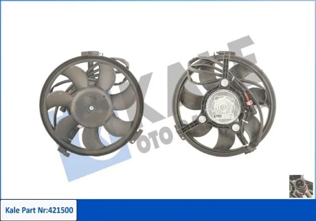 KALE VW Вентилятор радіатора Audi A4/6/8, Passat 1.6/2.8 95- Kale 421500