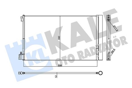 Радиатор кондиционера Opel Insignia A/Chevrolet Malibu Kale 473299