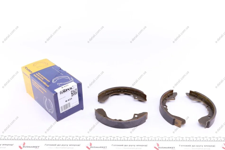 Колодки тормозные (задние) Mazda 323 III 85- (барабанные) (200x26) KAMPOL K-633 (фото 1)