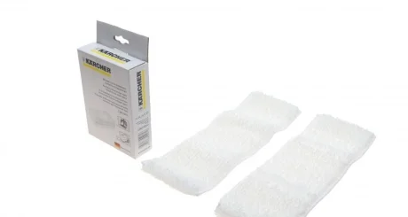 Набор салфеток микрофибровых для напольной насадки Comfort Plus (для пароочистителей SC4/SC5) (2шт) KARCHER 2.863-020.0