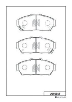 Колодки гальмівні дискові KASHIYAMA D5088M