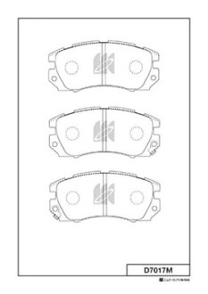 Колодки гальмівні дискові KASHIYAMA D7017M