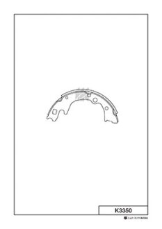 Колодки гальмівні барабанні KASHIYAMA K3350