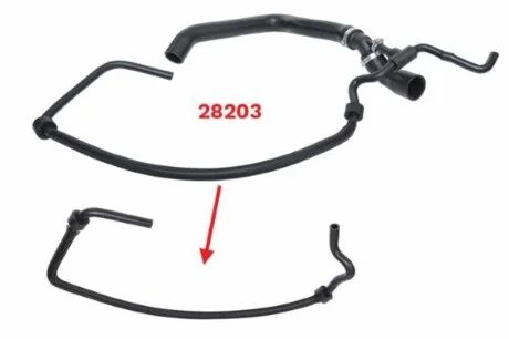 KAUTEK шланг радіатора VW LT 28-35 II 2.5 TDI Kautek VW-RH073