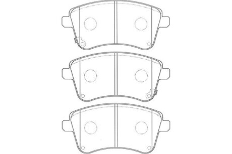 Комплект тормозных колодок, дисковый тормоз KAVO BP-4025