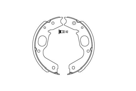 Колодки тормозные барабанные KAVO BS-6423