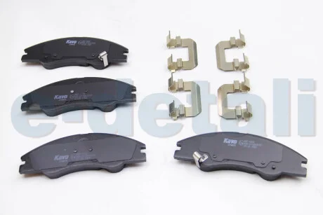 Колодки тормозные (передние) Kia Cerato 04-09 (165x51) KAVO KBP-4003